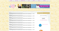 Desktop Screenshot of cutepics.org